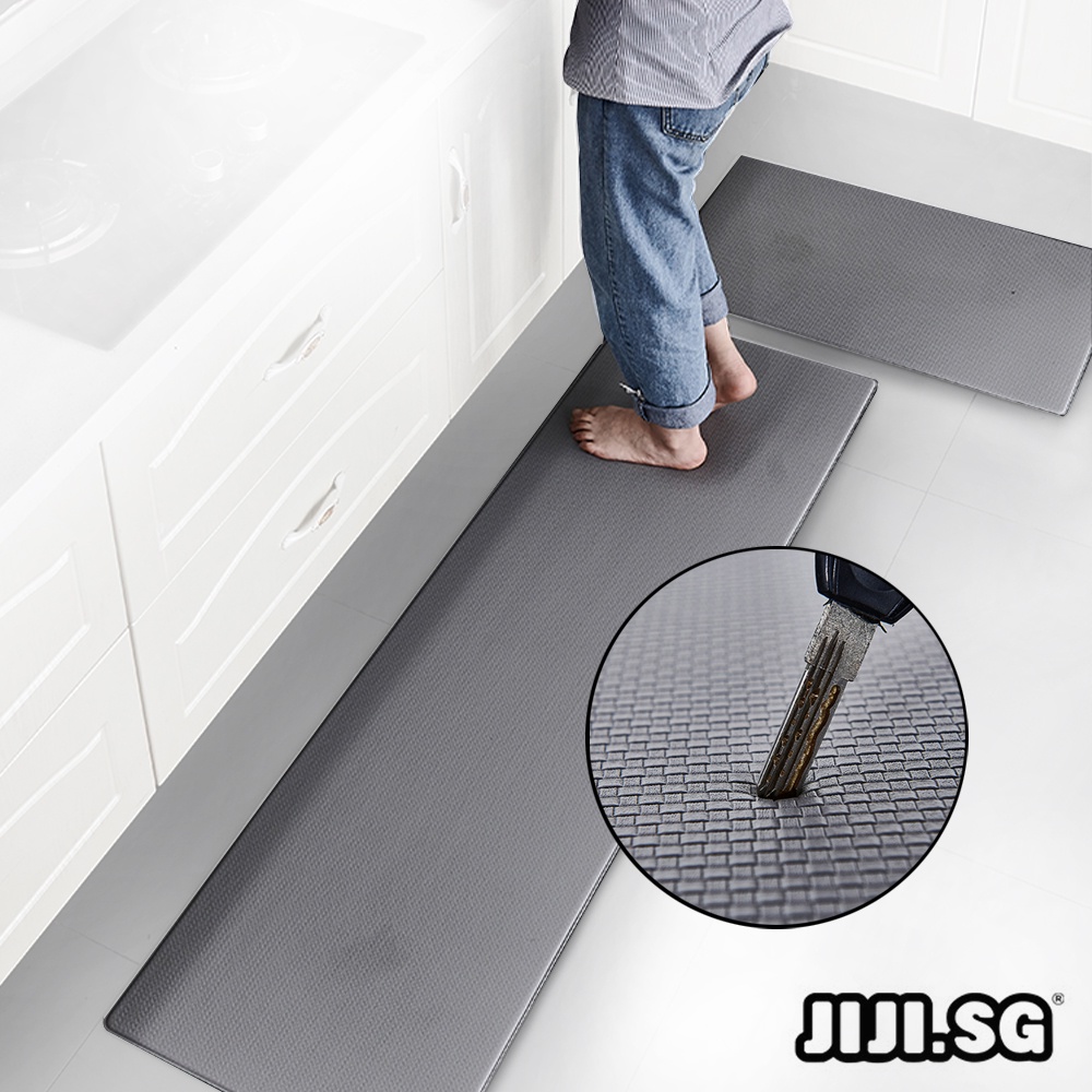 (JIJI.SG) Diego Kitchen PU Non Slip Mat 45X75cm / 45x150cm Scratch