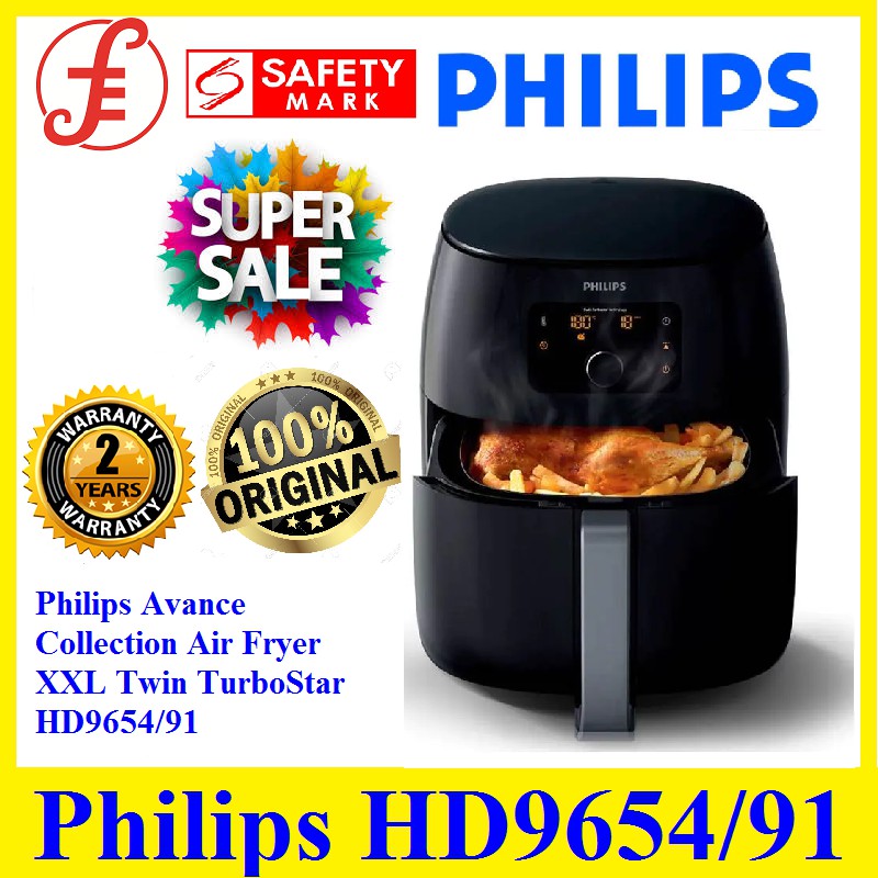 Philips Avance Collection Air Fryer XXL Twin TurboStar HD9654 2 YEAR