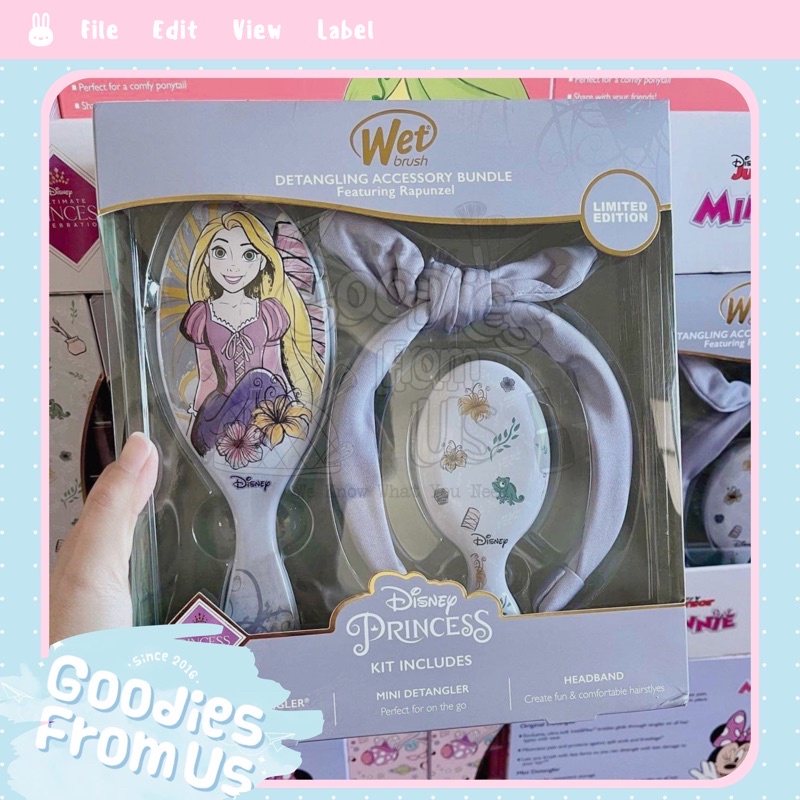 Wet Brush Disney Comb Set Set Rapunzel!! Shopee Singapore