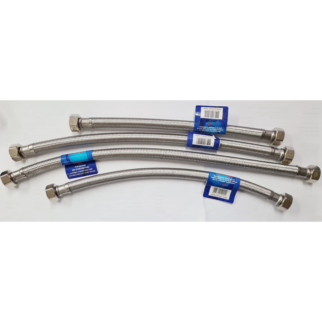 SK Taps Stainless Steel Flexible Short Hose For Bathroom Kitchen 30