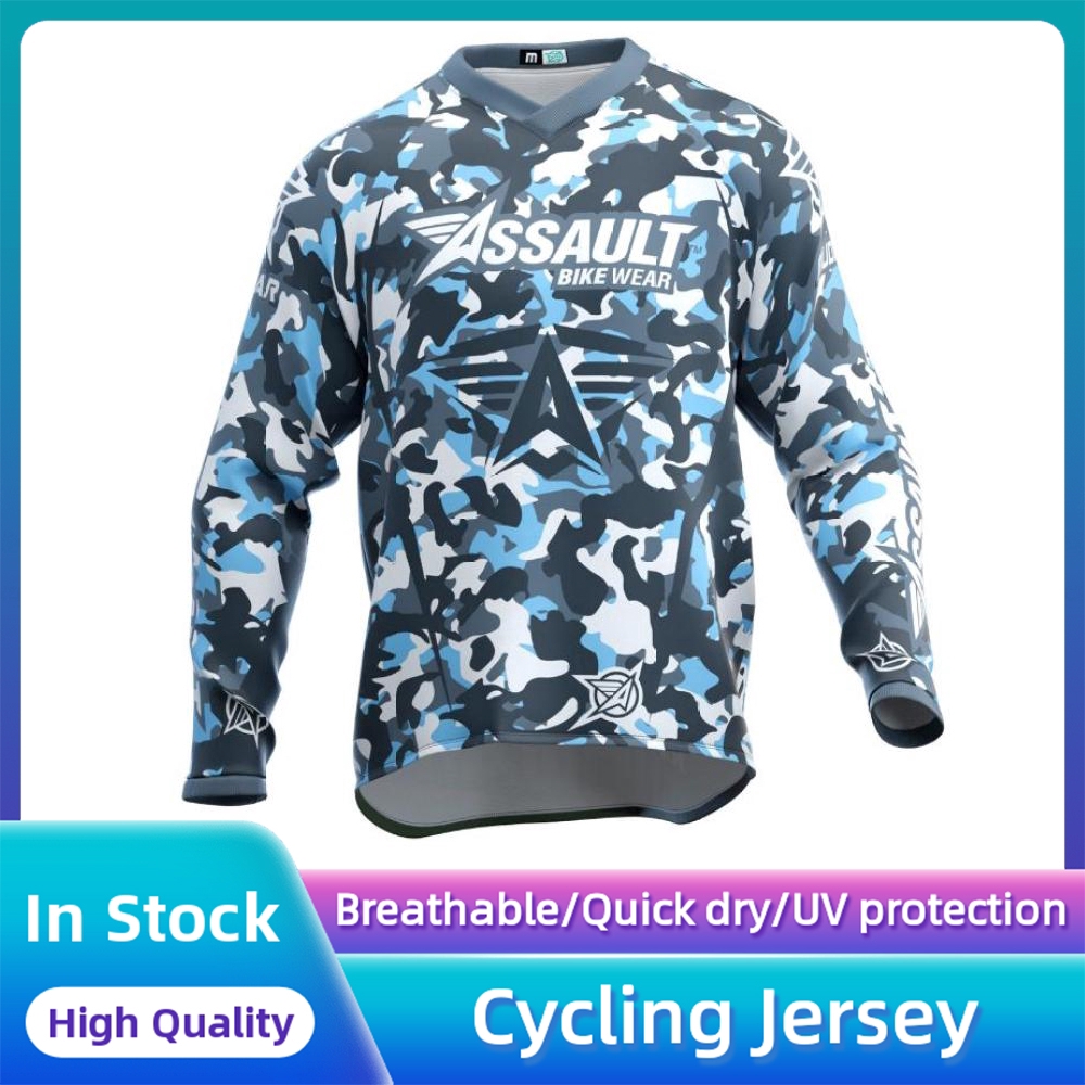 【In Stock】Men Riding Cycling Long sleeve Jersey Top MTB Bicycle