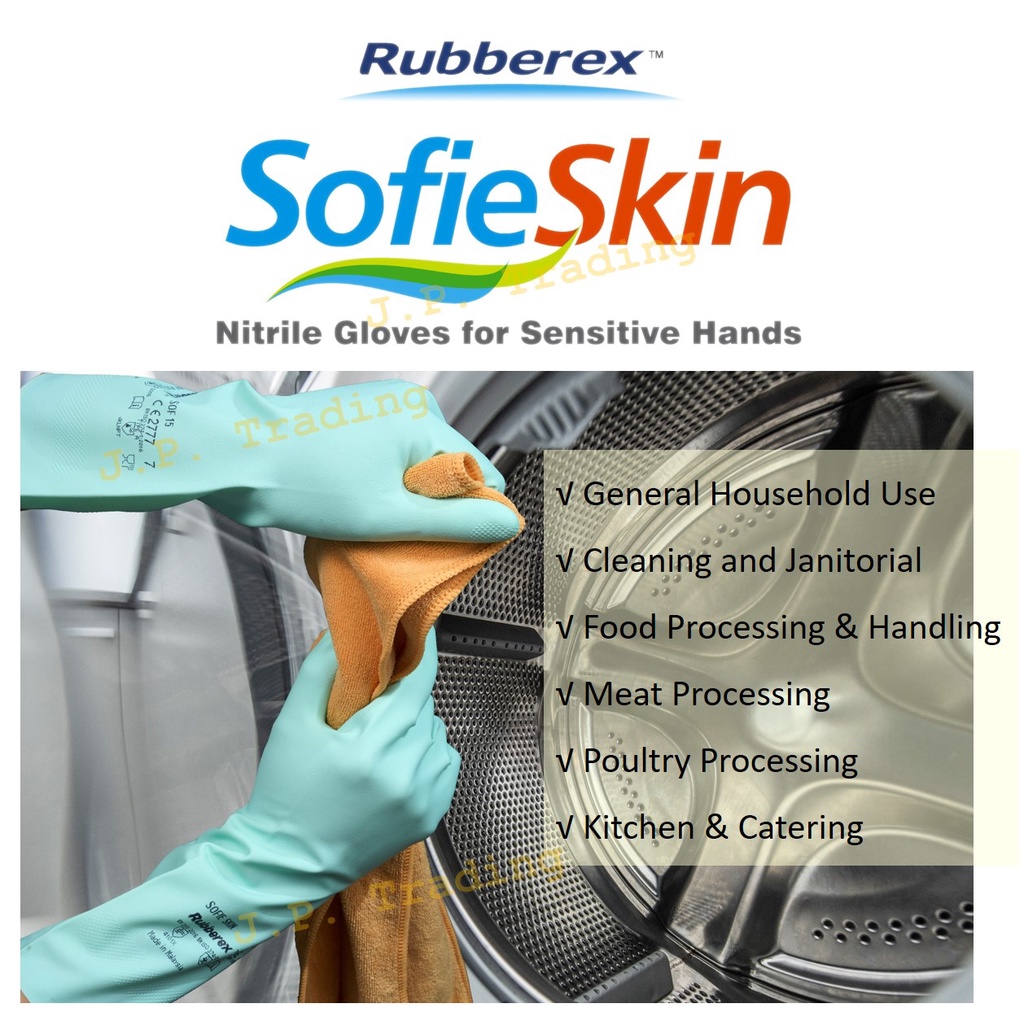 Rubberex Sofie Skin SOF15 Nitrile Rubber Glove Household Multi