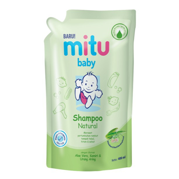 Mitu Baby Shampoo Fresh & Clean Refill 400 ml / Mitu Baby Shampoo