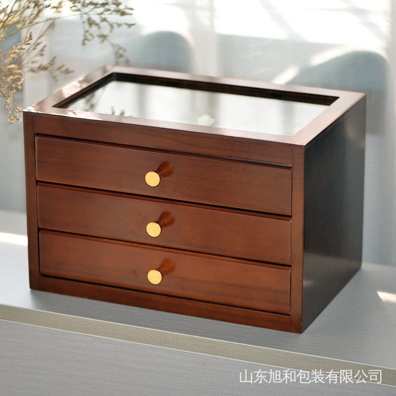 [In Tang]♦ ∋ Retro Solid Wood HighEnd Jewelry Box European Style Watch