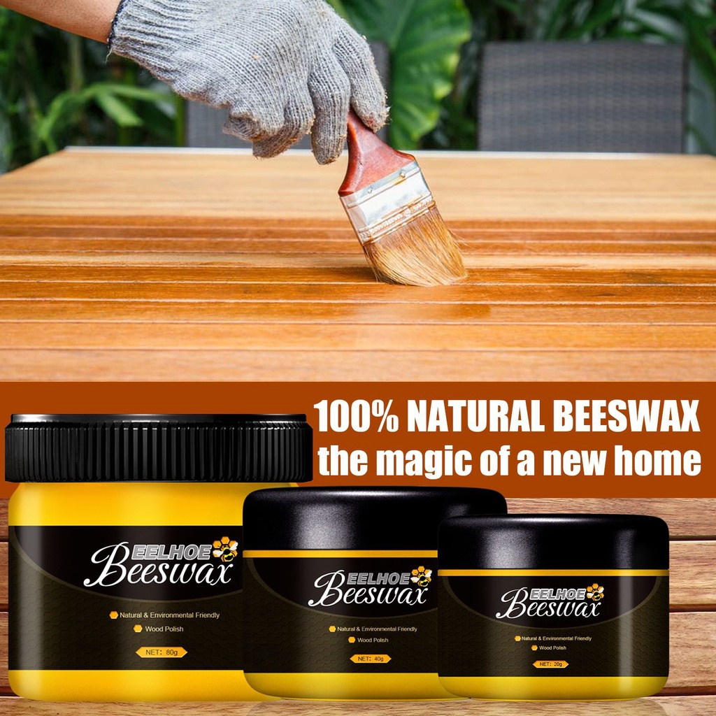 Natural Bees wax Seasoning Beeswax Wood Furniture Cleaning Care Wood Polishes Multi