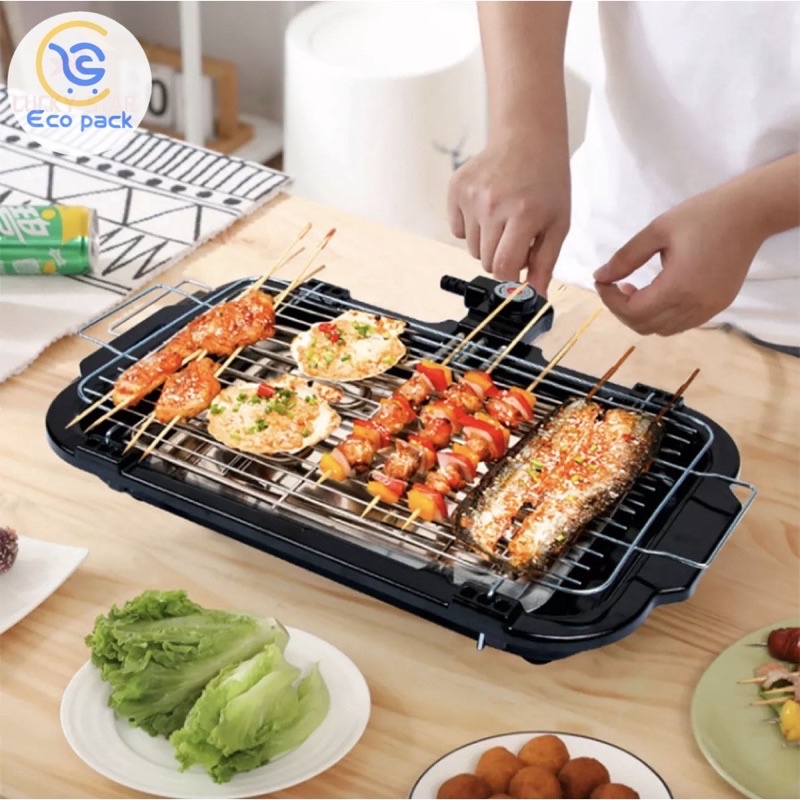 Korean Style Electric BBQ Rectangle Plate Grill Dining Grill BBQ