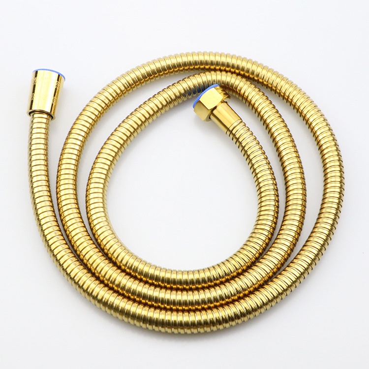 1.5M Gold Stainless Shower Head Hose Bathroom Shower Hose Handheld Shower Water Pipe Fittings G1