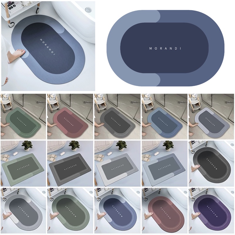 [SG Local] Diatomite floor mat 40 x 60cm / door mat / non slip mat