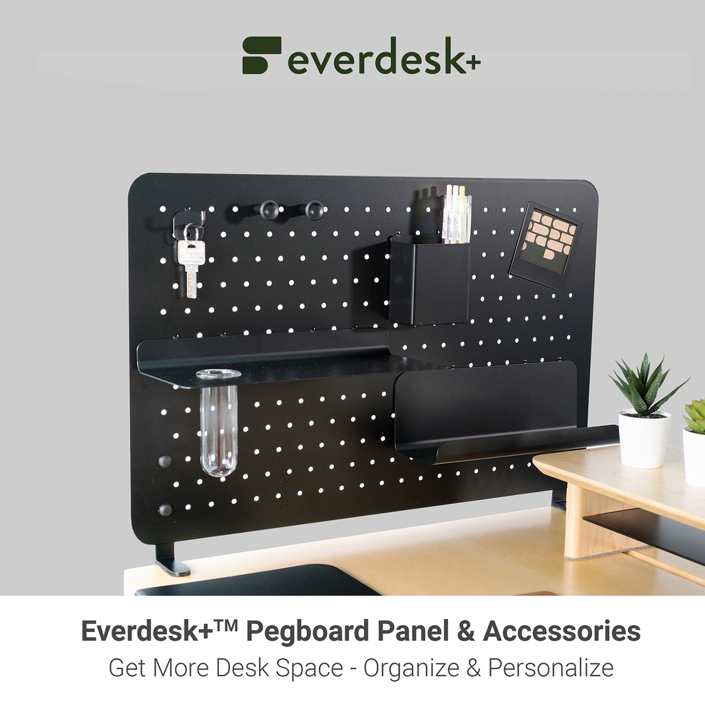 Everdesk Pegboard Panel / Pegboard Accessories Desk Organizer, No