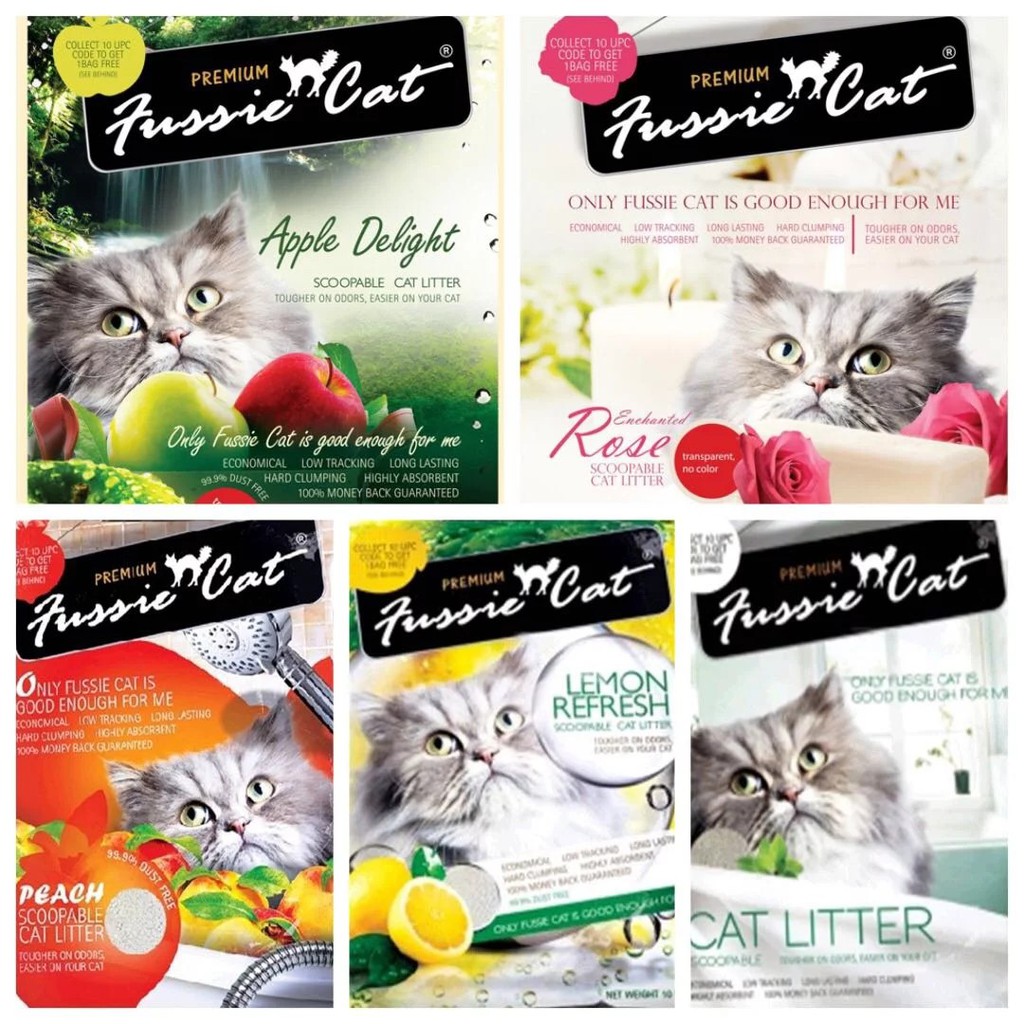 Premium Fussie Cat Litter 10L x 6 Shopee Singapore