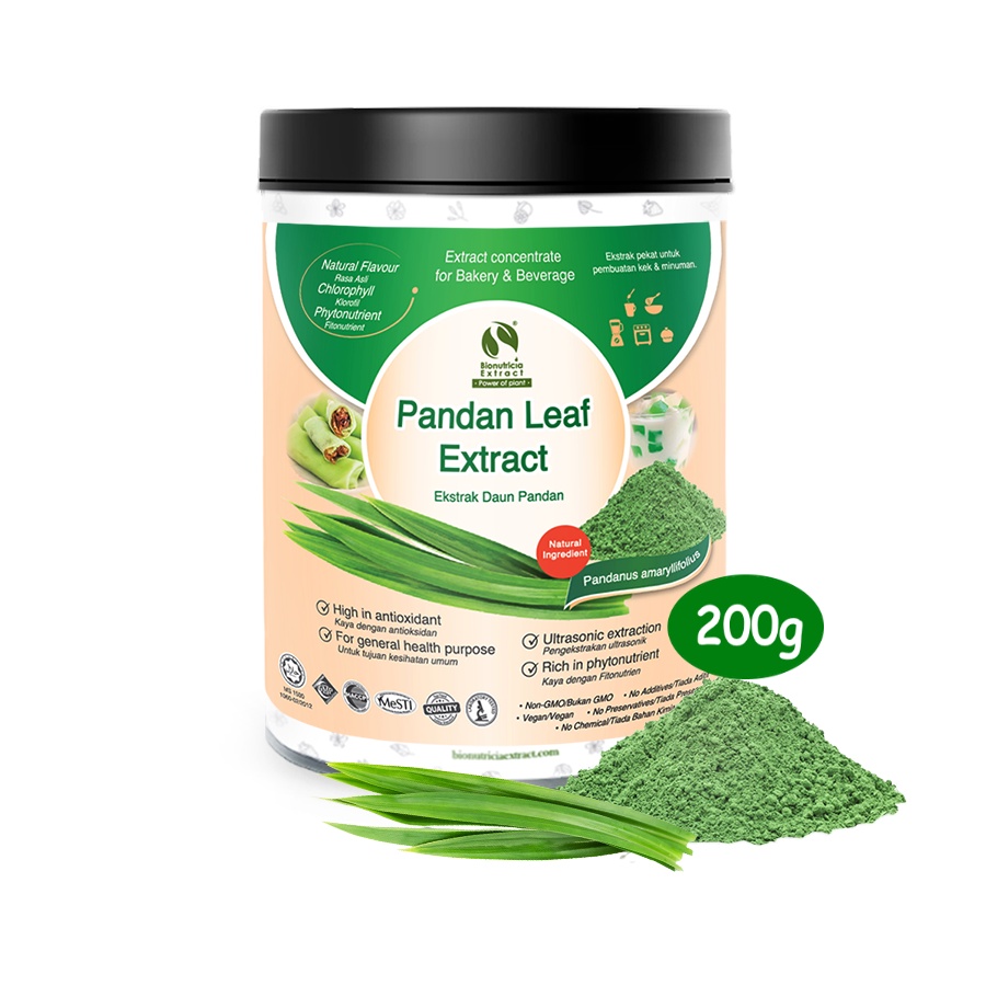 Pure Pandan Leaf Extract Powder Bakery Cordial & CocktailSoothing
