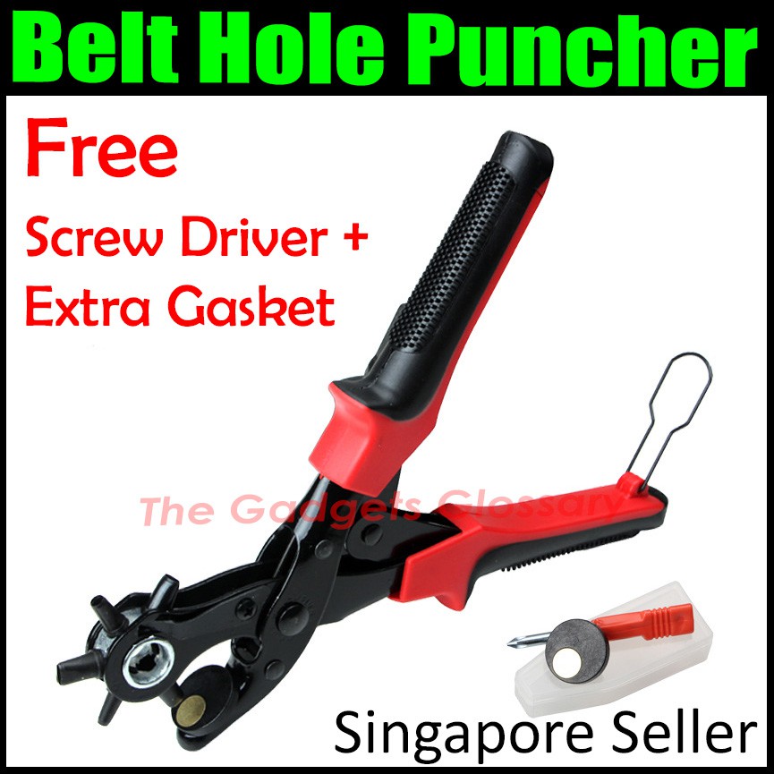 【SG Seller】 ️6in1 MultiSize Hole Puncher ️ For Leather Belt Bag