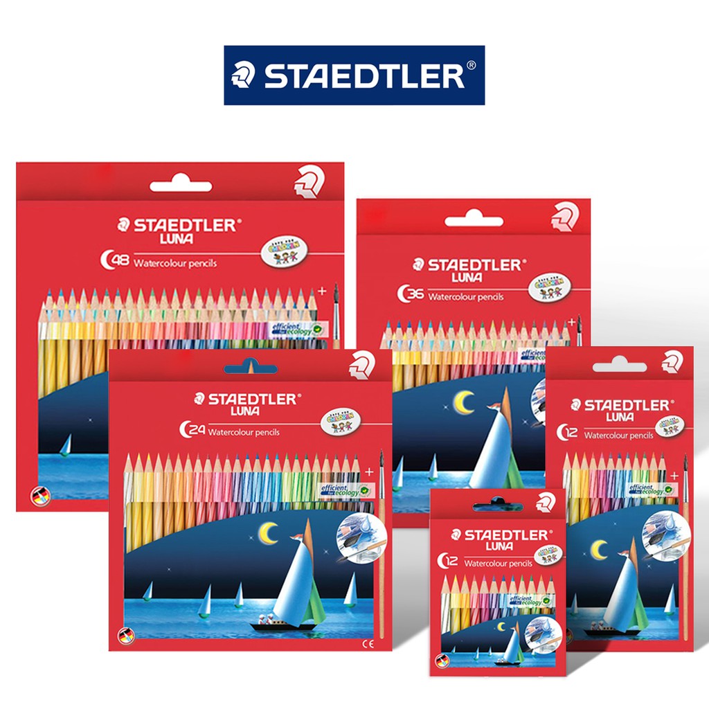 Staedtler Luna Watercolour Pencils (Set of 12, 24, 36, 48) C137