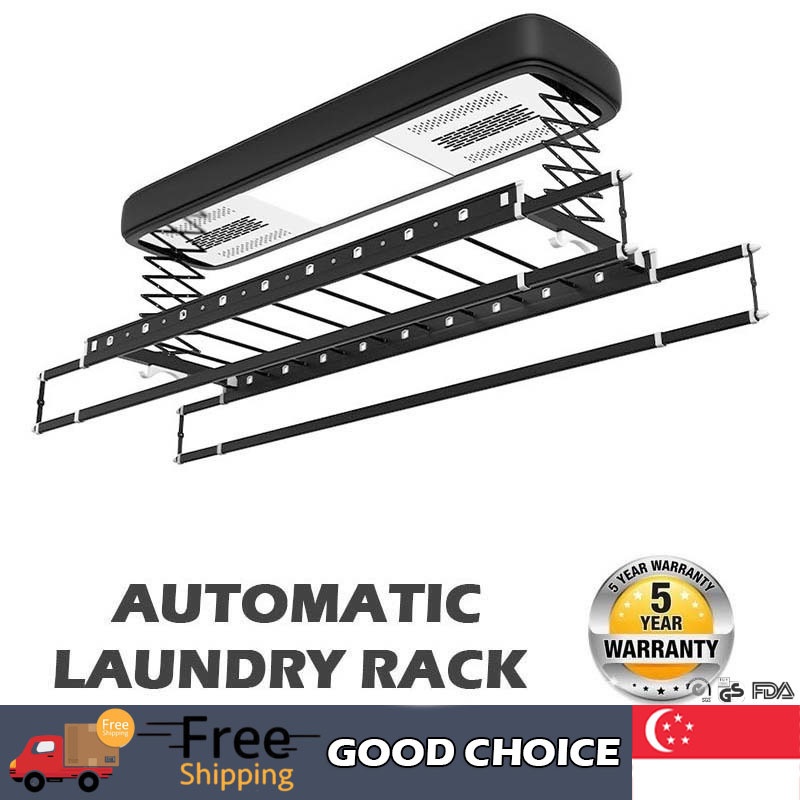 Automated Laundry Rack Balcony Indoor Lift Telescopic Clothes Drying