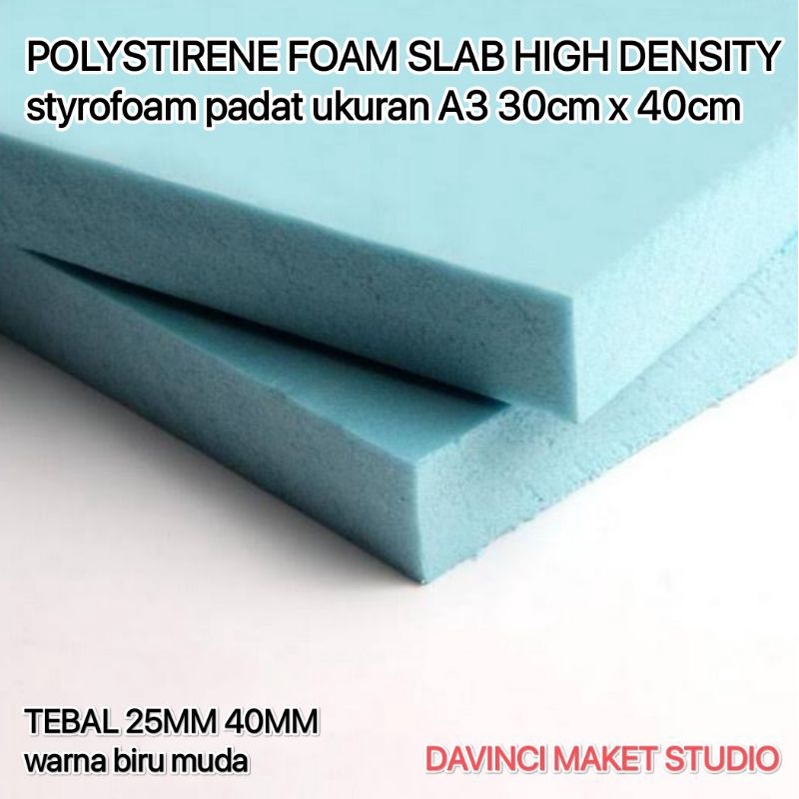 PUTIH Polystirene Foam Slab High Density Styrofoam Styrofoam Solid