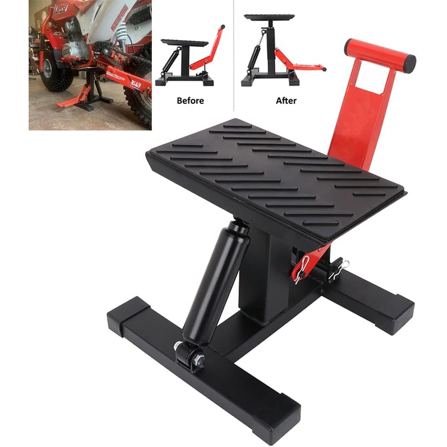 Motorcycle Jack Dirt Bike Stand Adjustable Lift Hoist Table Height Lifting Stand Shopee