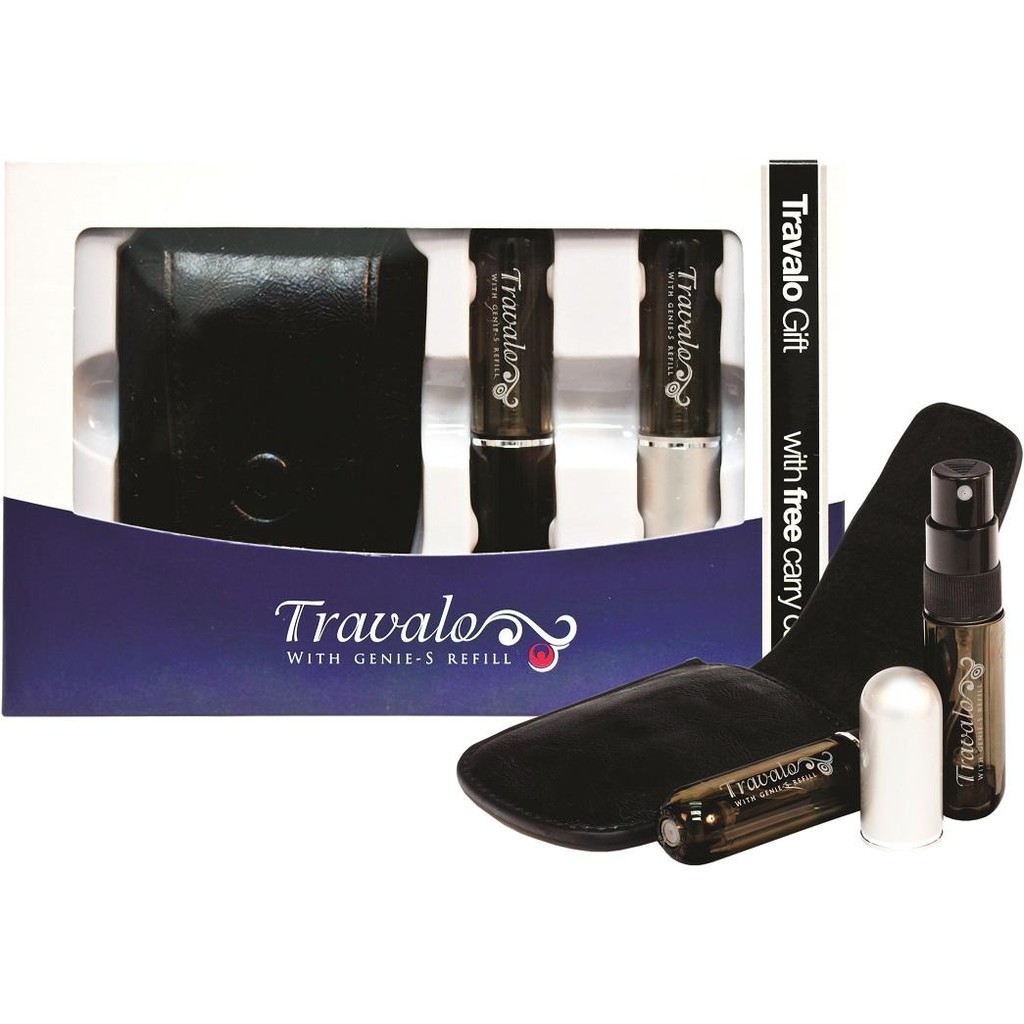 Travalo Pure Excel 5ml Gift Set SALE (DEFECT ON LEATHER CASE