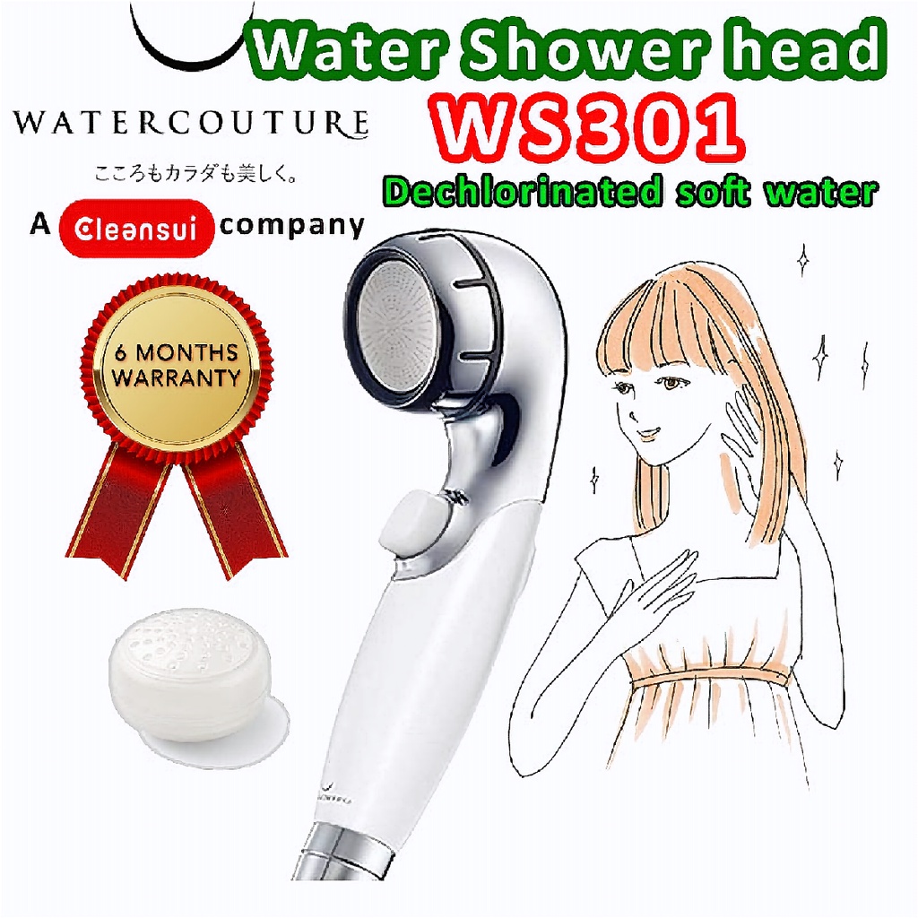 CLEANSUI WS301 WATERCOUTURE shower head with a filter cartridge WWC301 (1 piece) Shopee Singapore