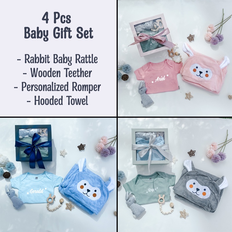 [SG Instock] Baby Gift Set, Newborn Baby Hamper, Customised Baby Romper