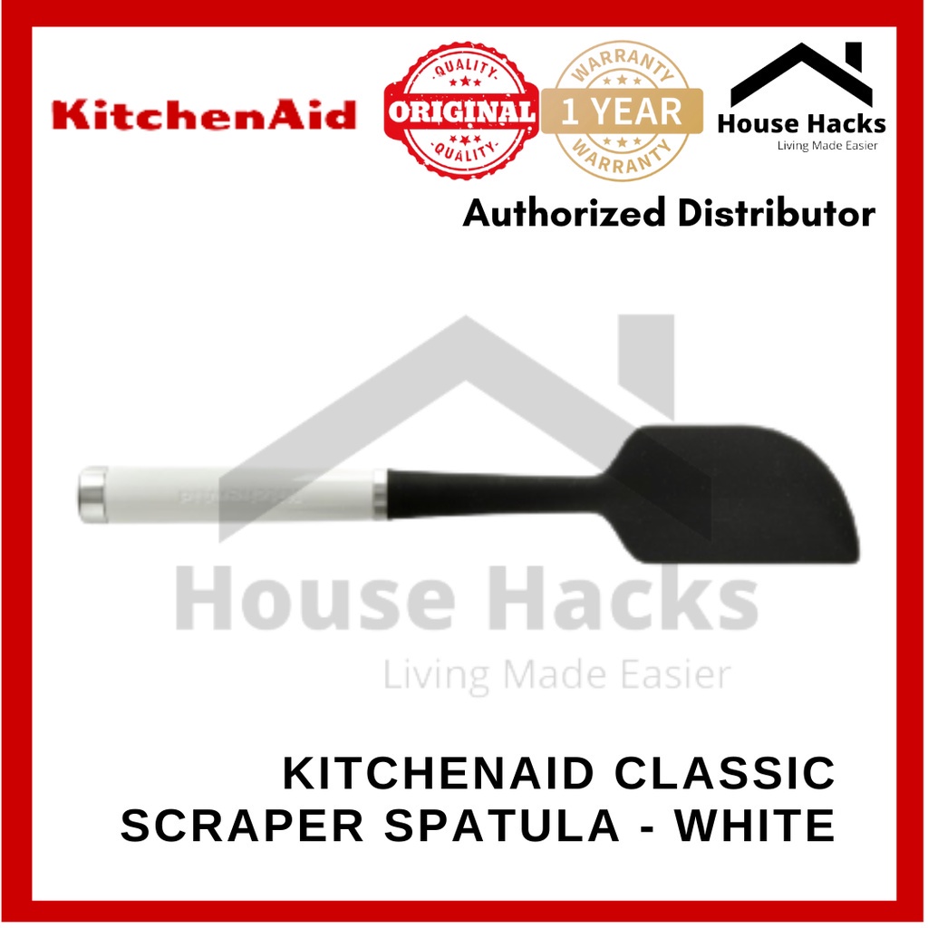 KitchenAid Classic Scraper Spatula White (House Hacks) Shopee Singapore