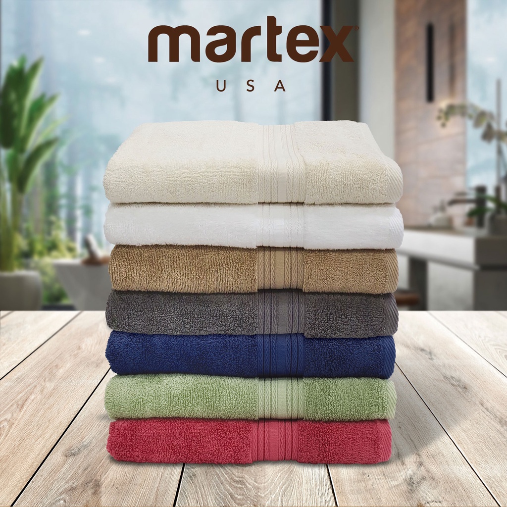 (2 Pc Bath Towel) Martex USA Purity 100 Combed Cotton Bath Towel