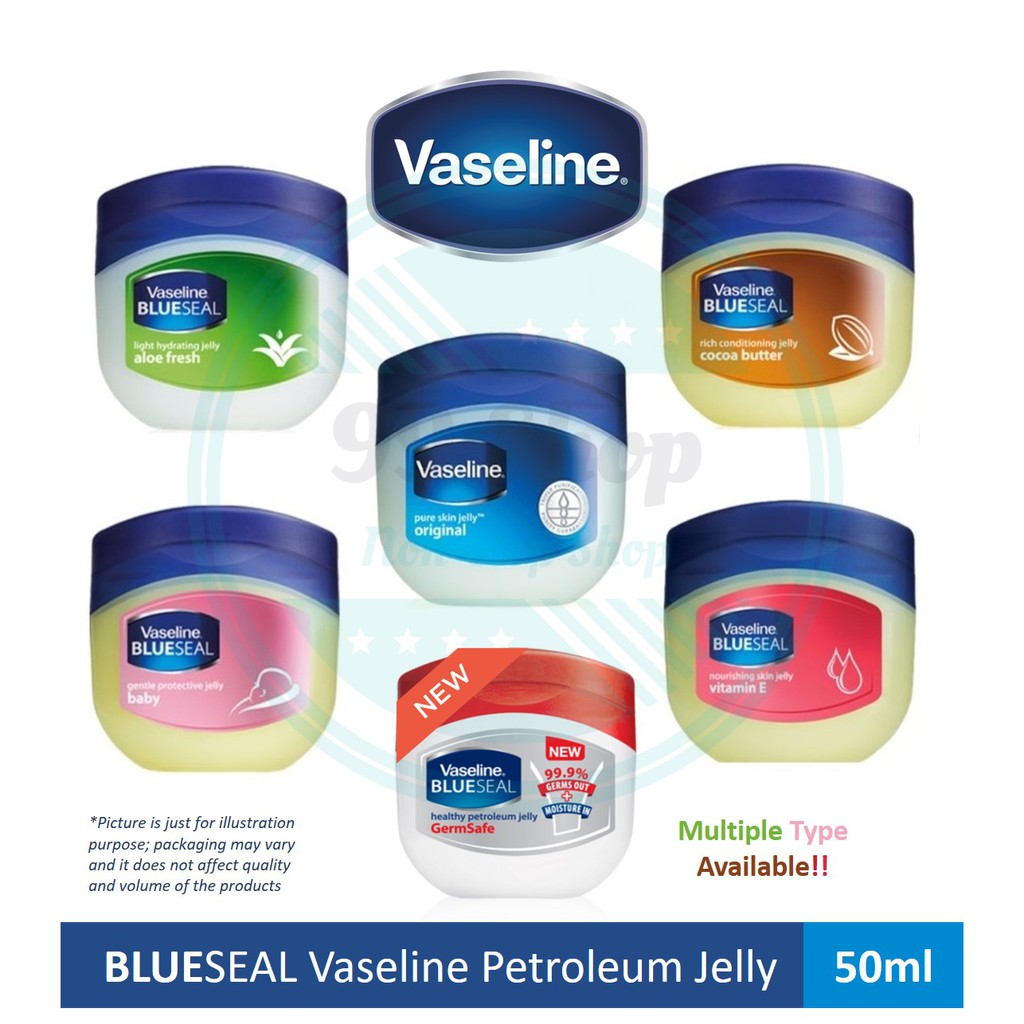 Vaseline Blueseal Petroleum Jelly 50ml Limited Edition Multiple Types