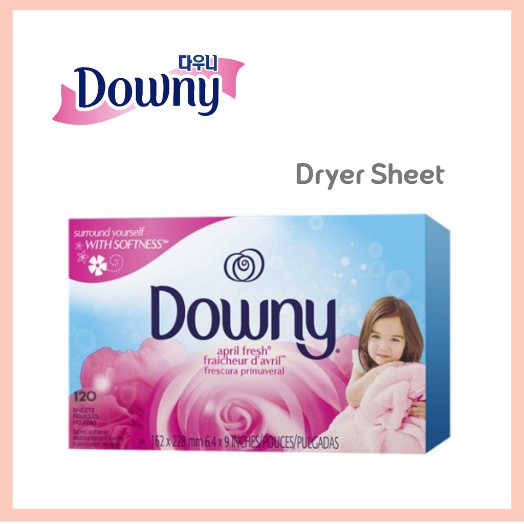 [Downy] April fresh Dry sheet fabric softener (120Sheets) / Downy Dry