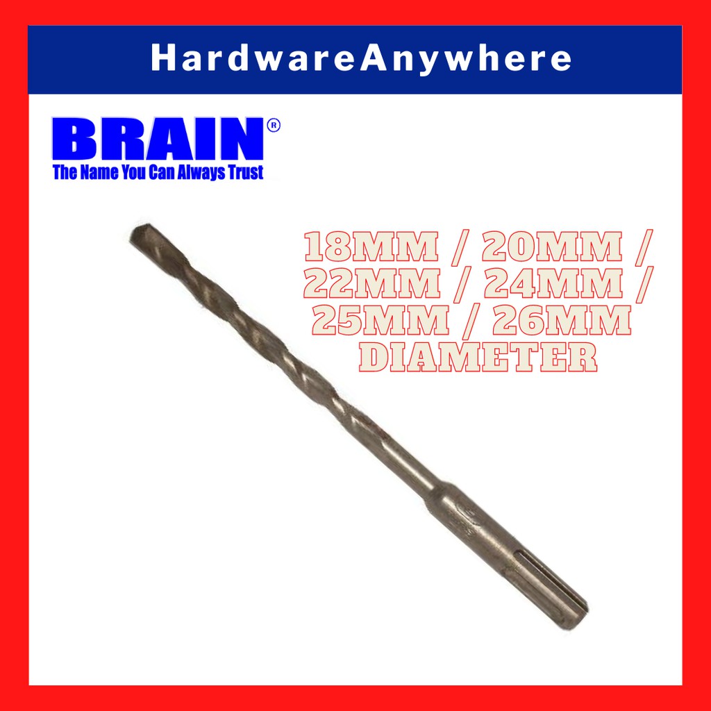 SDS+ Hammer Drill Bit [18mm to 26mm Diameter] for drilling anchor holes
