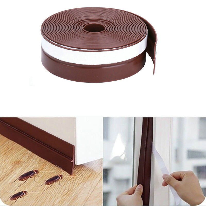 2.5CM*5M Self Adhesive Door Seal Strip Weather Strip Silicone