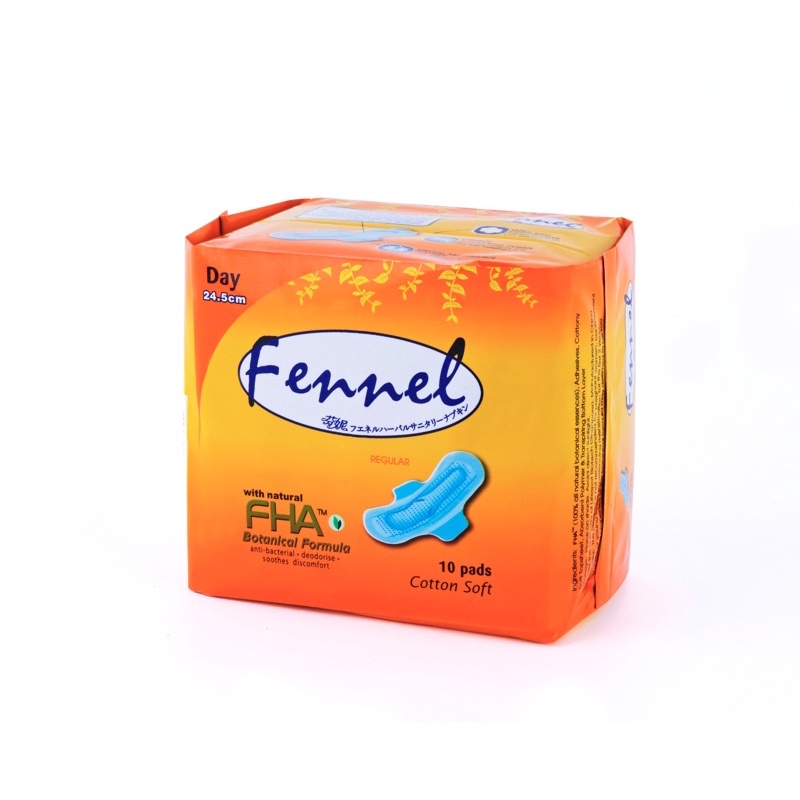 Fennel Herbal Cottony Regular Day Sanitary Pad Antibacterial Deodorize