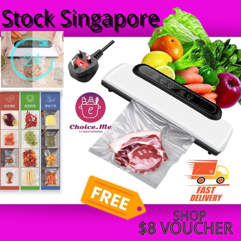 (Local seller) Vacuum sealer Automatic Food Sealer Machine Dry and wet