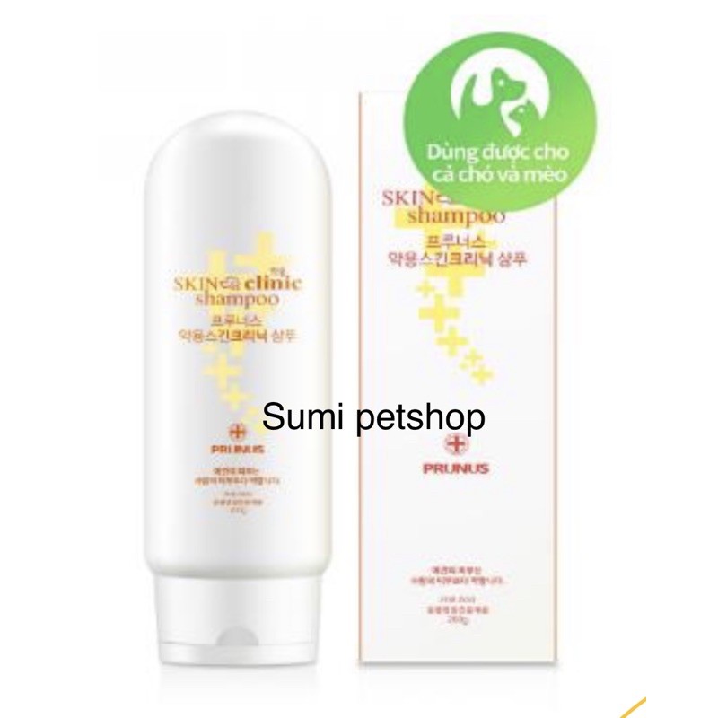 200gr PRUNUS MEDICATED SKIN CLINIC SHAMPOO SHAMPOO supports the