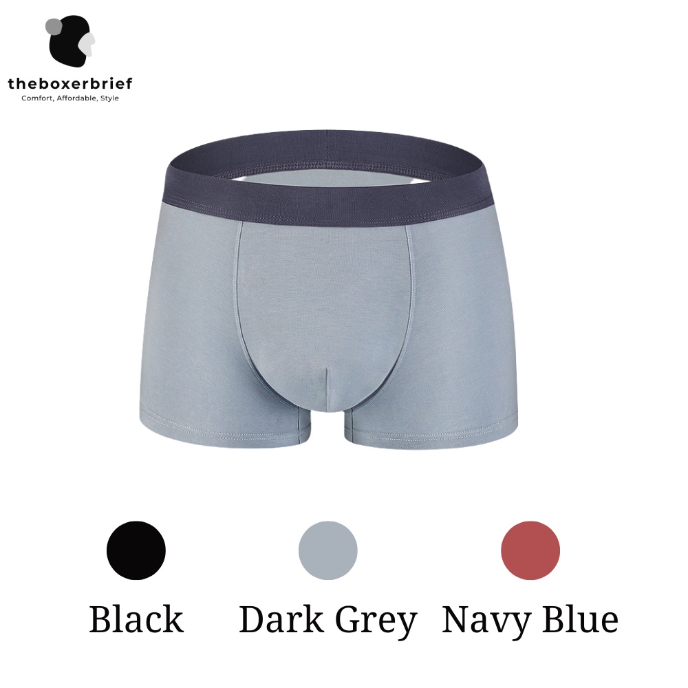 2pc Bundle Men Soft Cotton Boxer Briefs Underwear (2606) Shopee