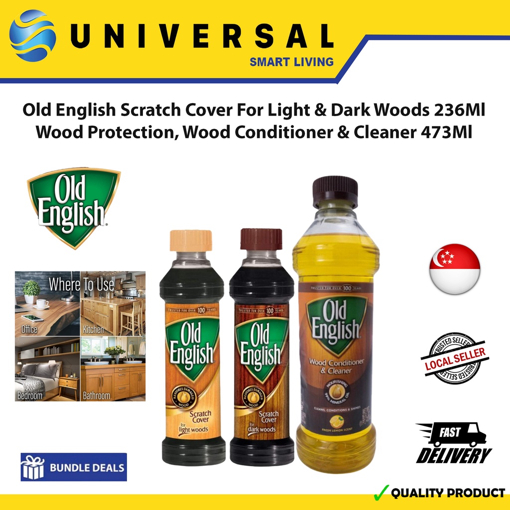 [SG SHOP SELLER]Old English Scratch Cover For Light & Dark Woods 236Ml