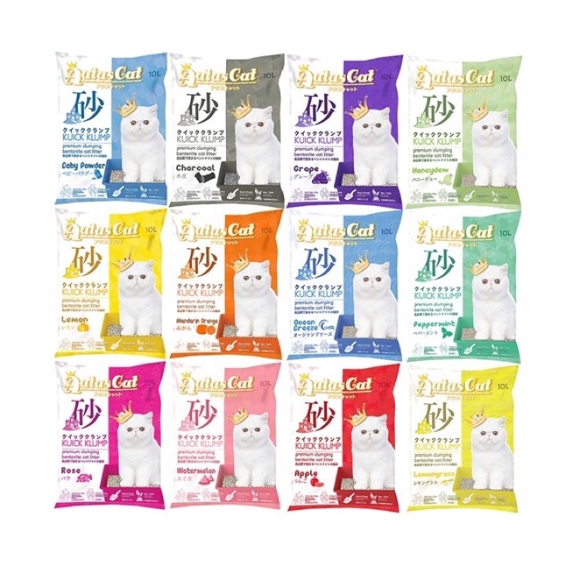 Aatas Cat Kuick Klump Bentonite Cat Litter 10L Bundle Of 4 Bags