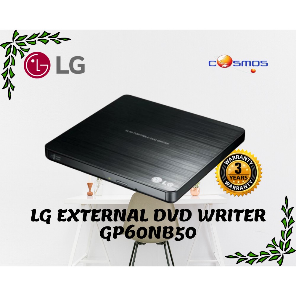 LG GP60NB50 SUPER MULTI PORTABLE 8X DVD REWRITER WITH MDISC™ SUPPORT Shopee Singapore
