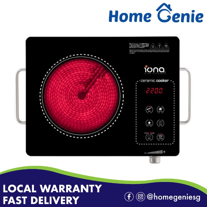 IONA Ceramic Induction Cooker Stove Portable Electric Infrared Cooker