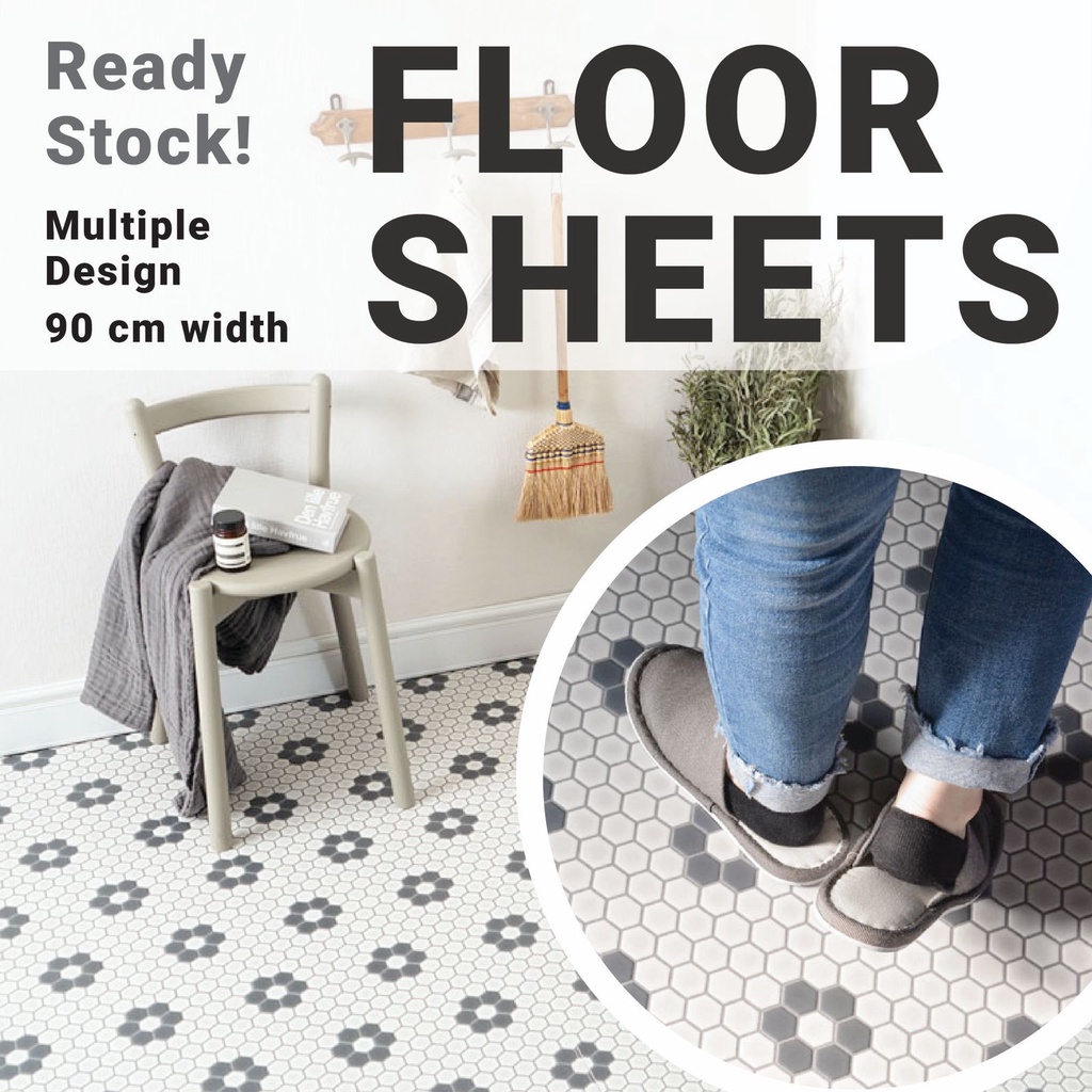 Dekorea 90CM width Japan Cushion Floor Sheet Mat Carpet Waterproof Home Kitchen Bedroom Shopee