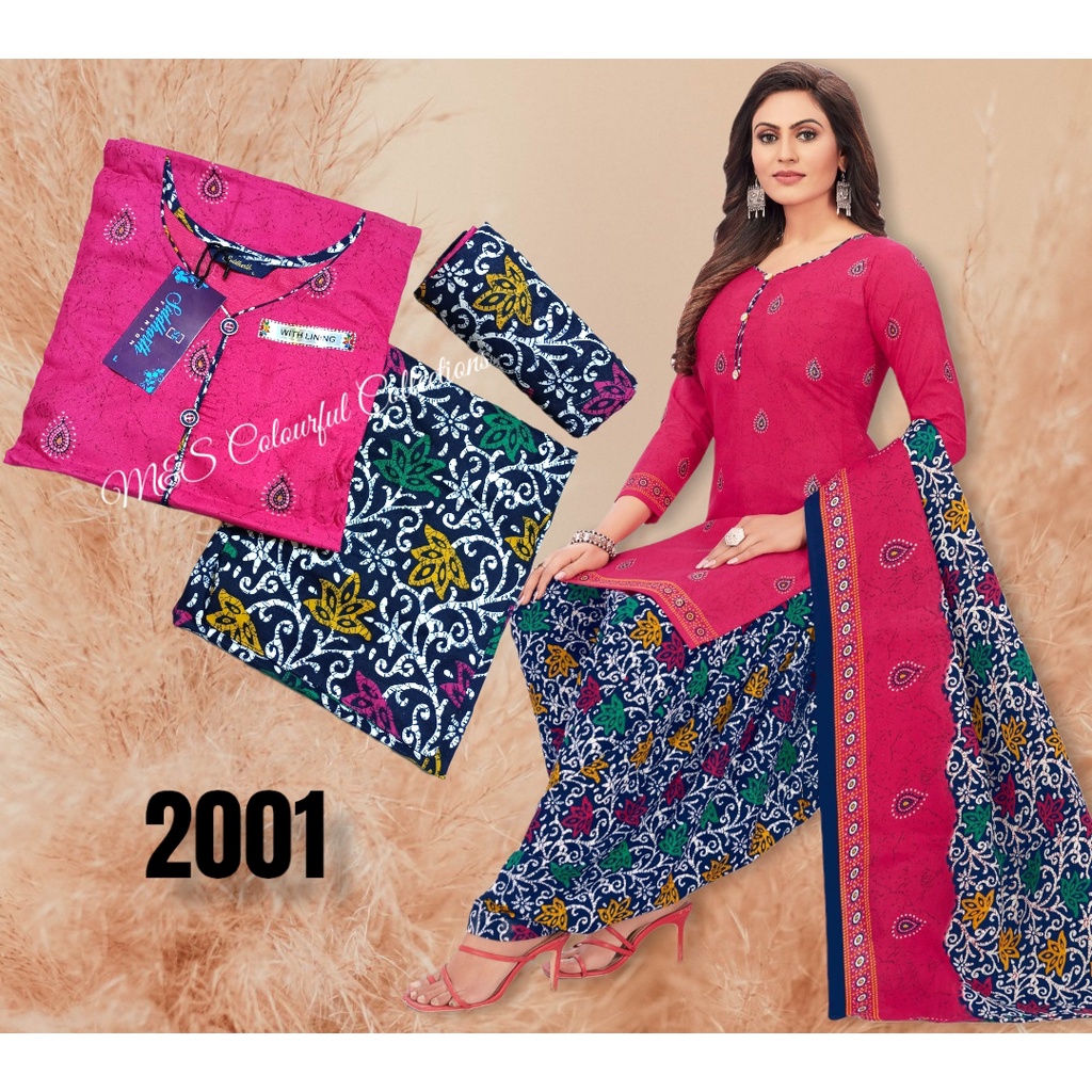 Readymade Cotton Punjabi Suits with Lining(A-SIDD) Size L,XL,2XL,3XL