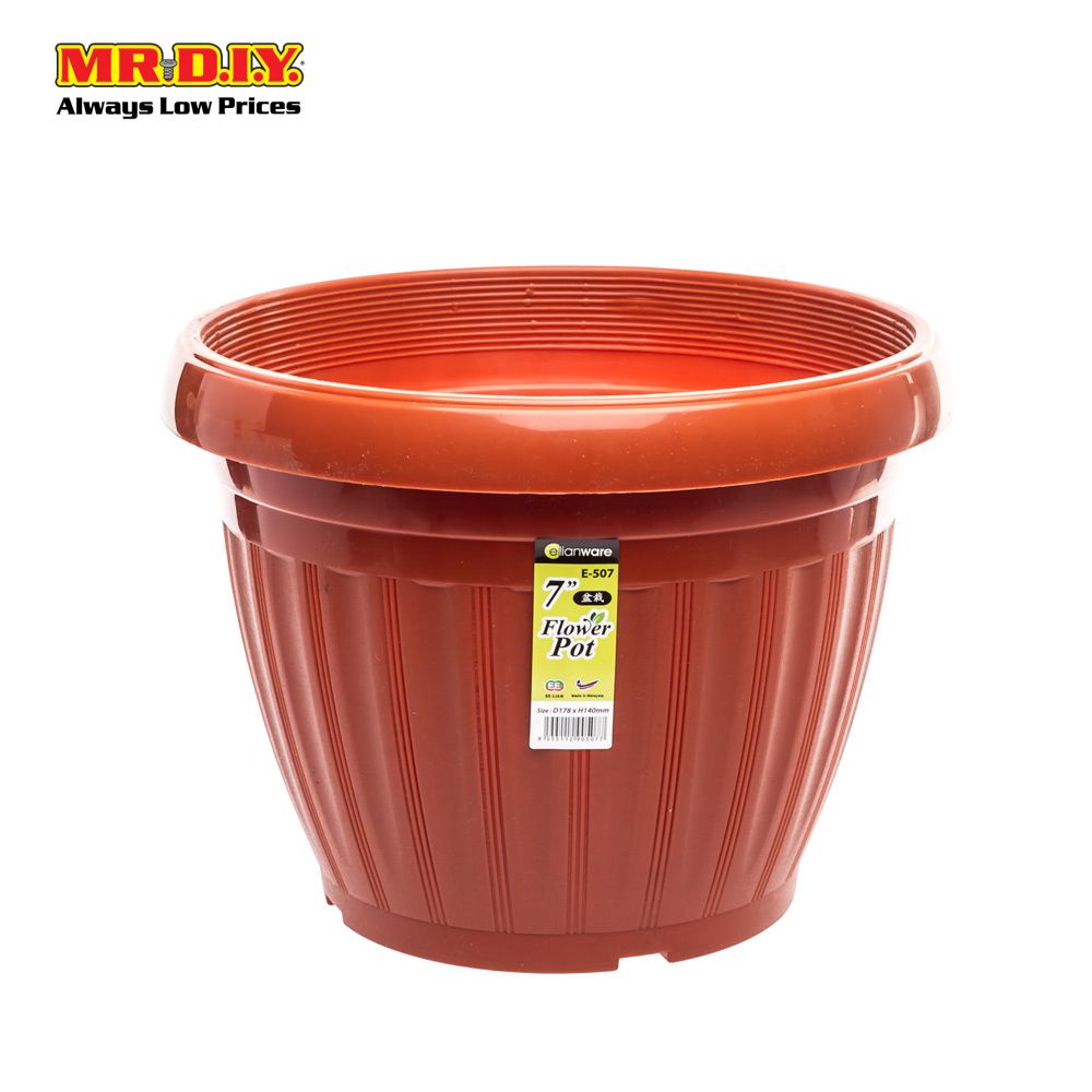 ELIANWARE Plastic Flower Pot 7" Shopee Singapore