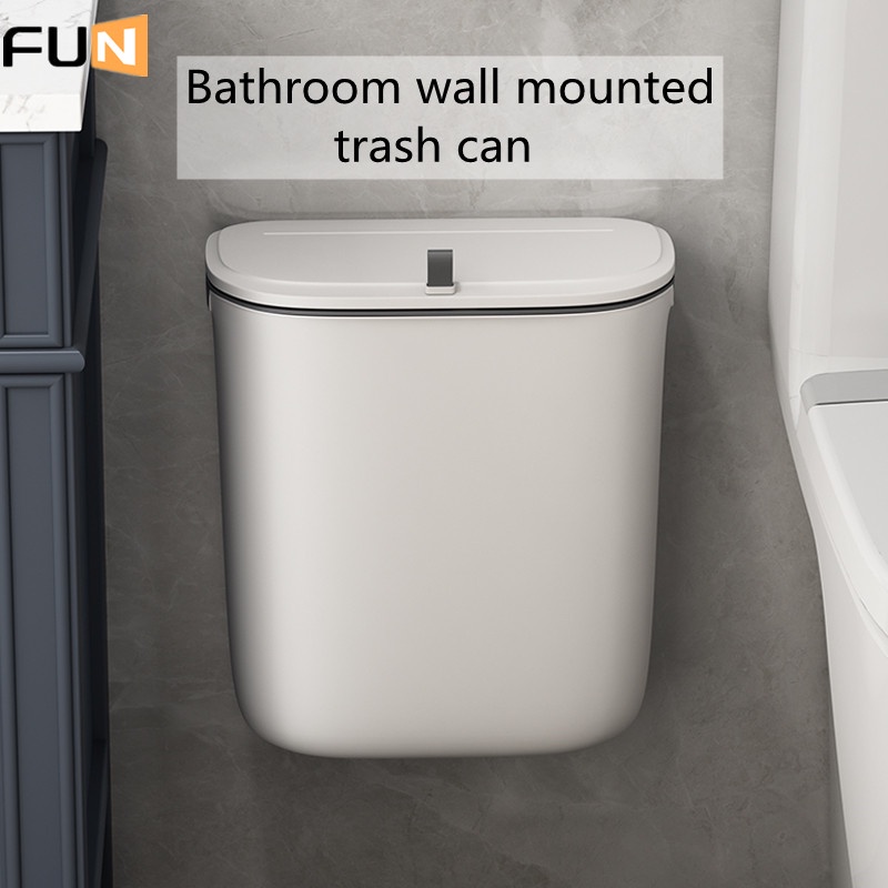 [FUN] Hanging dustbin for bathroom toilet dustbin PerforationFree Wall