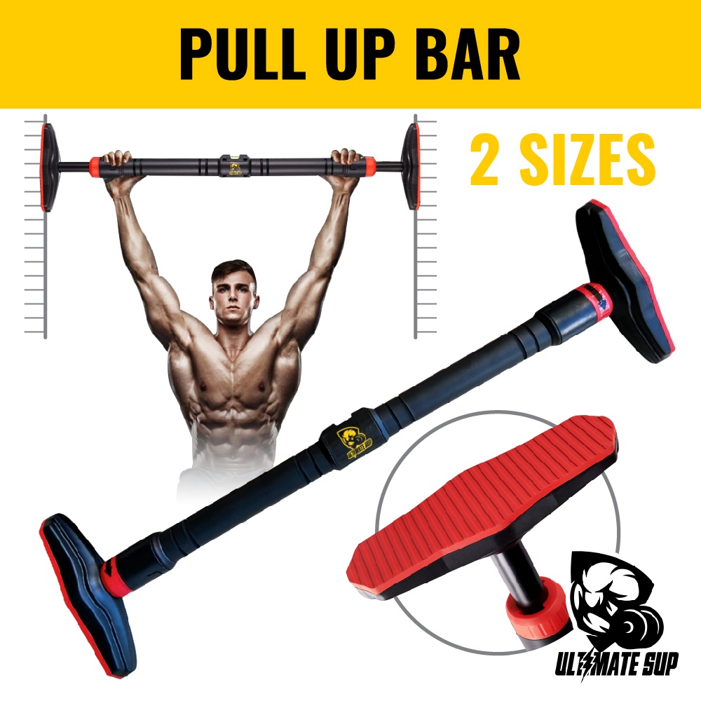 UltimateSup Wall Mounted Pull Up Bars, Portable Home Chin Up Fitness