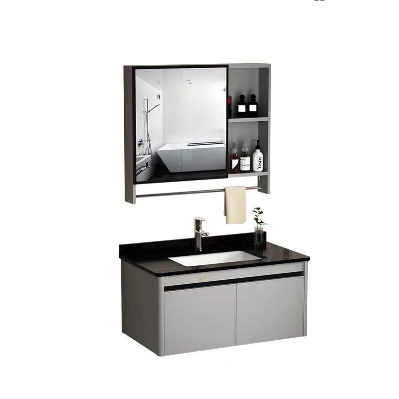 YOULITE Bathroom With Mirror Ceramic Basin Bathroom