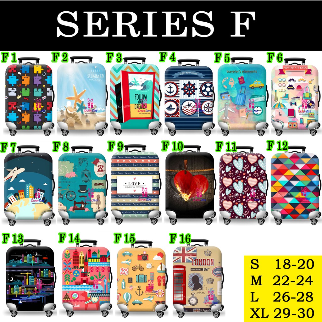 BUY 1 FREE 1 GIFT TAG Luggage Elastic Protectors! [F SERIES] Shopee Singapore