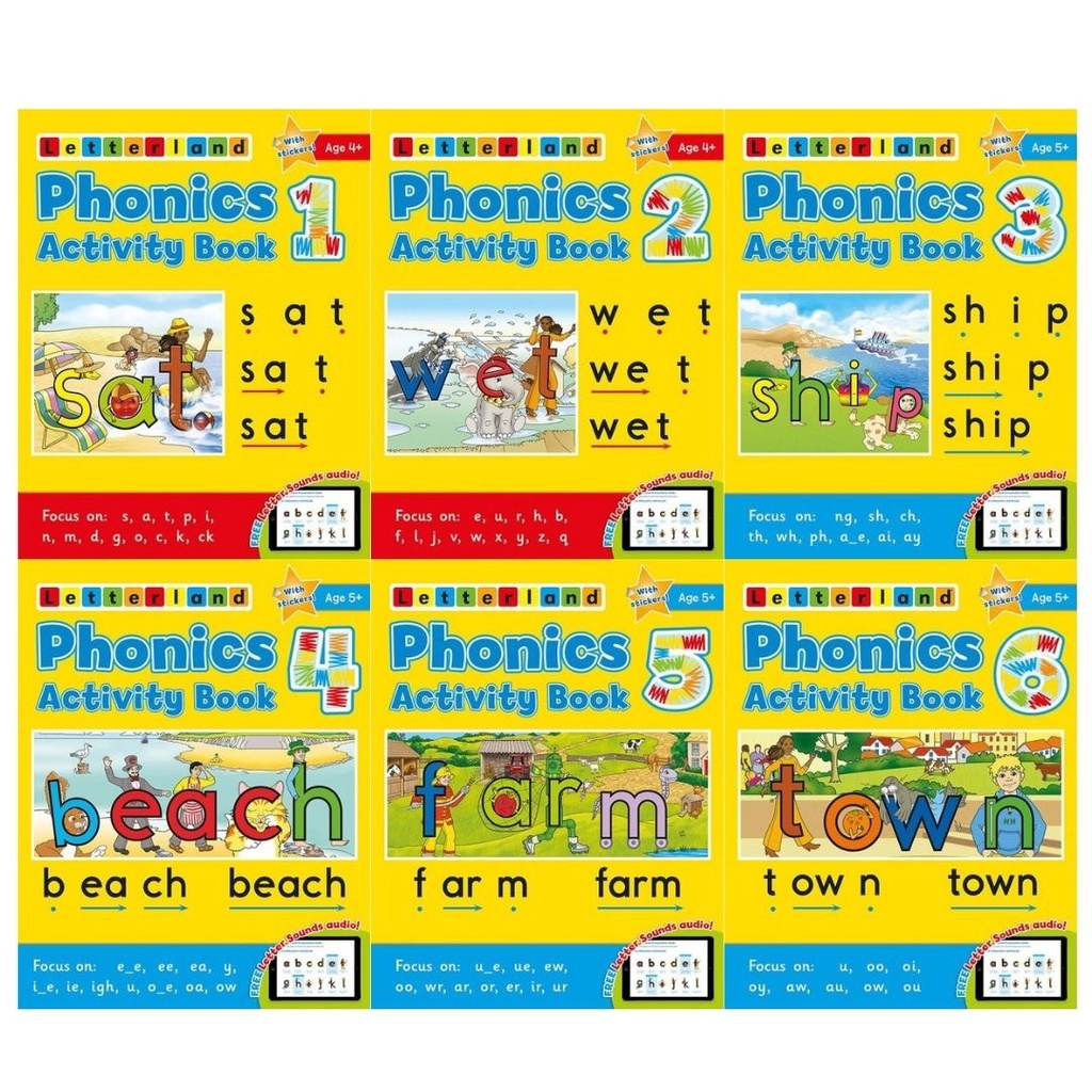 Phonics Activity Book 1 6 (Letterland) Shopee Singapore