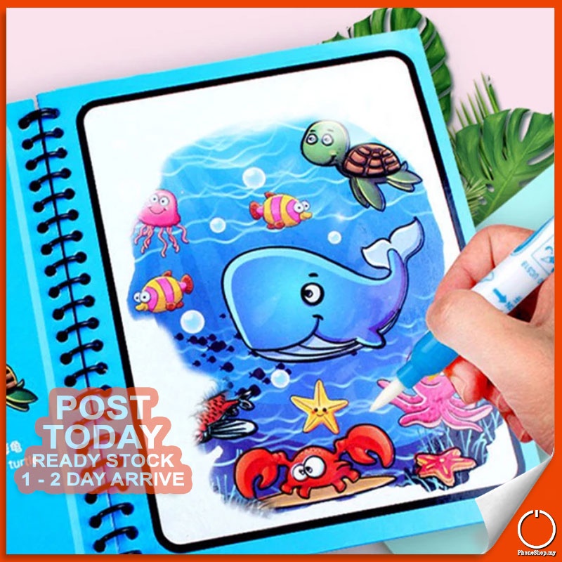 CREATIVE INSPIRATION Magic Water Painting Book Toddlers Children