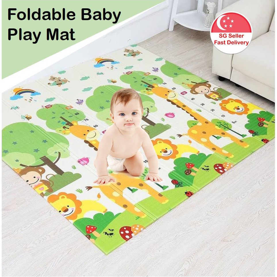 Baby Play Mat Toddler Foldable Crawl Playmat Non Toxic Non Slip