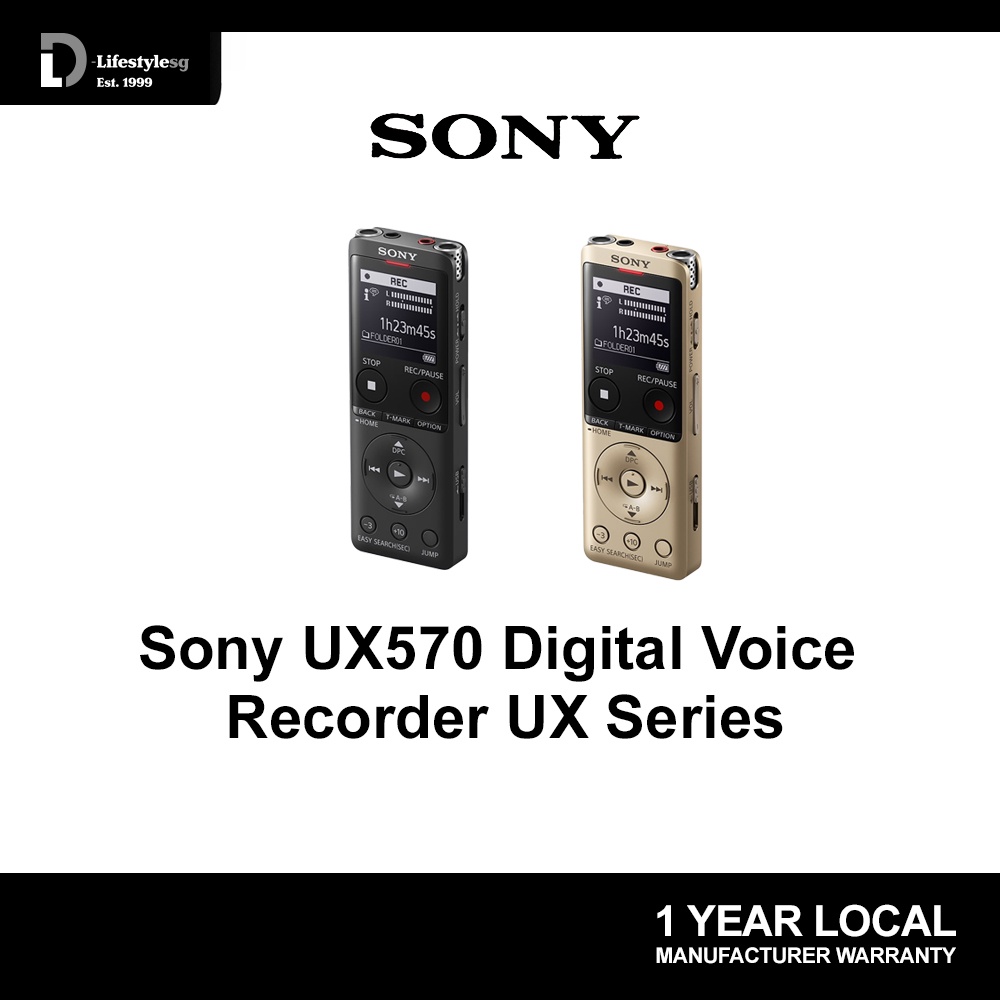 SONY ICDUX570 Digital Voice Recorder + FREE Travel Mug Shopee Singapore