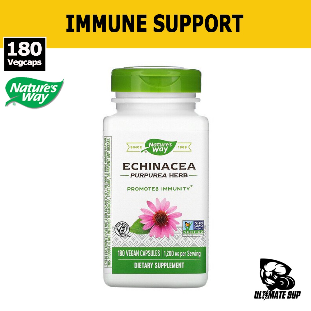 Nature's Way, Echinacea Purpurea Herb To Boost Immunity, Vegan, Dietary Supplement, 400mg, 180