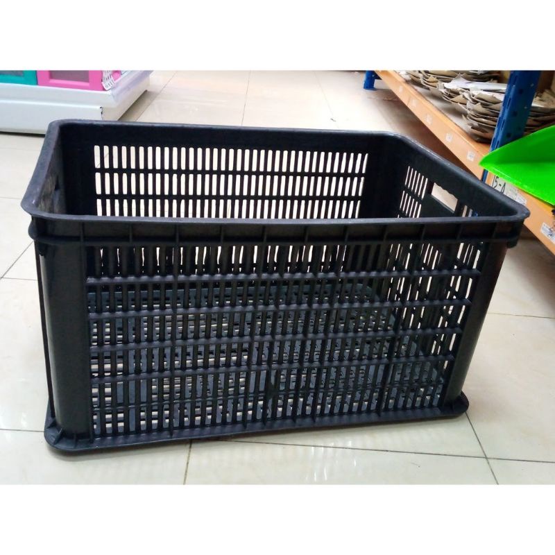 HITAM Large Black Industrial Basket Industrial Multipurpose Basket